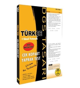 Tasarı DGS Türkçe Sözel Yetenek Yaprak Test Çek Kopart