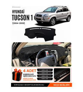 HYUNDAİ TUCSON 1 (2004-2009) Uyumlu Torpido Örtüsü Torpido Kılıfı - Siyah