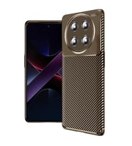 Honor Magic 7 Lite Kılıf Auto Focus Karbon Kapak - Kahverengi