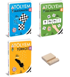 LGS 8. Sınıf Matematik Fen Bilimleri ve Türkçe Atölyem 3lü Set