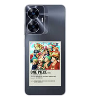 Realme C55 Uyumlu One Piece Desenli Şeffaf Telefon Kılıfı