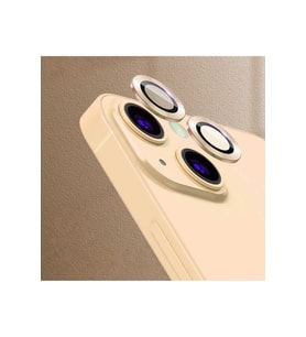 Apple iPhone 13 Uyumlu Zore CL-07 Kamera Lens Koruyucu (Gold)