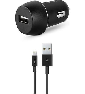 T.TEC 2CKS20LS SmartCharger 2.1A Araç Şarj Aleti Siyah iPhone Lighting Kablolu