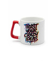 Trust Your Crazy Ideas Yazılı Hediye Seramik Kupa Bardak