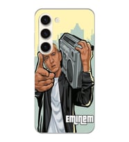 Samsung Galaxy S23 Uyumlu Eminem Tasarımlı Şeffaf Telefon Kılıfı
