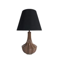 Gale Kahverengi Polyester Abajur (Pudra)