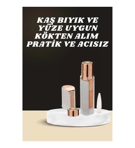 Mey İthalat® KAŞ BIYIK VE YÜZ EPİLASYON ALETİ VE TİTREŞİMLİ YÜZ TEMİZLEME MASAJ ALETİ İKİLİ SET