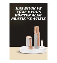 Mey İthalat® KAŞ BIYIK VE YÜZ EPİLASYON ALETİ VE TİTREŞİMLİ YÜZ TEMİZLEME MASAJ ALETİ İKİLİ SET