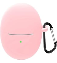 Huawei FreeBuds 5 için Kılıf Mat Silikon Pembe [FreeBuds 5 ile Uyumlu Kılıf - Pembe]