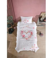 Clasy %100 Pamuk Dört Mevsim Set Tek Kişilik Dream V1 Bej