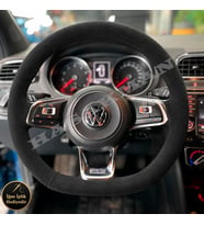 Volkswagen Tiguan Dikme Direksiyon Kılıfı Alcantara Süet Monza Black Spor-R-Line 2016-2021