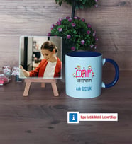 Öğretmenler Günü Hediyesi Fotoğraflı Dekoratif Taş, Kupa Bardak Beyaz Hediye (Model 3)