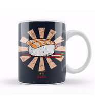 Happy Sushi Retro Japanese Kupa Bardak Porselen