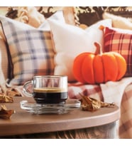 Cozy Cam Espresso Fincan Seti 6 Kişilik 91 ml (6 Espresso Fincanı ,6 Fincan Tabağı)