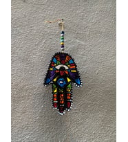 Hamsa Nazar El duvar Süsü - El boyaması- Hediyelik Kutusunda