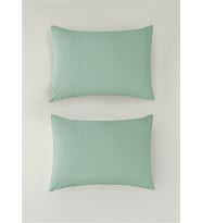More Home Kapaklı Yastık Kılıfı (2 Adet) 50 x 70 cm Su Yeşili