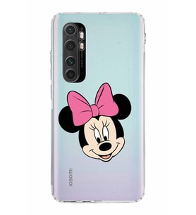 Xiaomi  Mi Note 10 Lite  Kamera Korumalı Kapak Minnie Mouse Tasarımlı Şeffaf  Kılıf