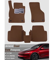 Tesla Model Y Juniper (2025) Uyumlu EVA Paspas Tam Set–Araca Özel,Su Geçirmez,Hızlı ve Kolay Montaj