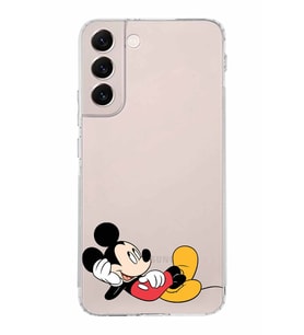 Samsung Galaxy S22 Plus  Kamera Korumalı Kapak Mickey Mouse Tasarımlı  Şeffaf Kılıf