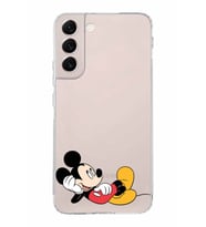 Samsung Galaxy S22 Plus  Kamera Korumalı Kapak Mickey Mouse Tasarımlı  Şeffaf Kılıf