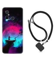 Xiaomi Redmi 12C Kılıf Resimli Boyun Askılı İpli Desenli Silikon Series Lost Warrior 1840