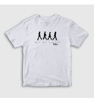 Presmono Unisex Çocuk Beyaz Walk The Beatles T-Shirt 115741tt (Beyaz)