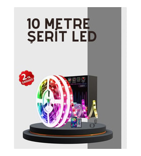 Mey İthalat® Su Geçirmez 10M Smart Şerit Led TV Arkası ve Oda Dekorasyonu İçin
