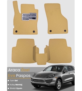 PORSCHE CAYENNE (2002-2010) Uyumlu EVA Paspas Tam Set–Araca Özel,Oto Paspas