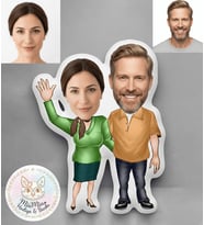 Kişiye Özel Çift Şekilli Maskot Yastık