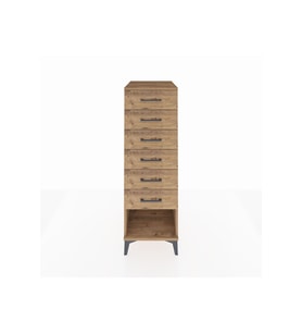 Kronos Dolap 6 Çekmeceli 44x59x134 Çam-Çam