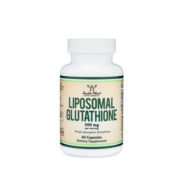 double wood supplements glutathione Liposomal 500mg 60 Kapsül กลูต้าแบบลิโพโซม ดูดซึมดี ผิวดูใส Double Wood