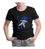 Dreams in Space Siyah Çocuk Tshirt