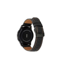 Samsung Galaxy Watch 46mm Uyumlu 22mm Kordon Deri İnce Tasarımlı Dikişli KRD-29 Kayış