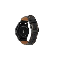 Samsung Galaxy Watch 46mm Uyumlu 22mm Kordon Deri İnce Tasarımlı Dikişli KRD-29 Kayış
