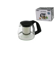 700ML CAM DEMLİK ÇELİK SÜZGEÇLİ - PLASTİK KULP - KAPAK - KROM ÇERÇEVE