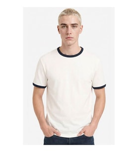 Defacto %100 Pamuk Ekru Erkek T-Shirt F8158AX/ER105
