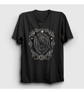 Presmono Unisex Siyah Virgo Zodiac Hediye Başak Burcu T-Shirt 530243tt
