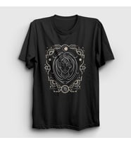 Presmono Unisex Siyah Virgo Zodiac Hediye Başak Burcu T-Shirt 530243tt