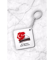 30 Ağustos Zafer Bayramı Tasarımlı Anahtarlık