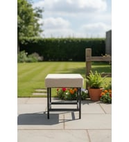 Metal ayaklı Sırtsız Bank Puf Bench Balkon-bahçe-kafe-çay Seti pufu