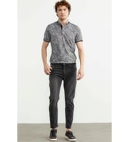 Eskitme Yıkamalı Slim Fit Jean Pantolon - Gri