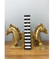 Kitap Tutucu At Tasarımlı (Gold)