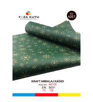 Paket Kağıdı Kraft Kağıt Ambalaj Kağıdı Hediye Kağıdı Yılbaşı Çeyiz Paketleme Kağıt 70x100 (10 ADET)