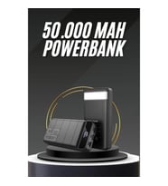 Mey İthalat® 50.000 Mah Led Dijital Göstergeli USB Çıkışı Powerbank