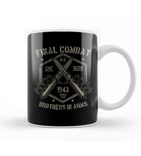 Final Combat Mural Kupa Bardak Porselen