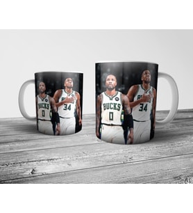 Pixxa Damian Lillard -  Milwaukee Bucks - NBA Kupa Bardak Model 4