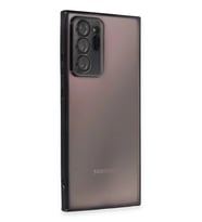 Pilelistore   Samsung Galaxy Note 20 Ultra Kılıf  Lensli Silikon - Siyah