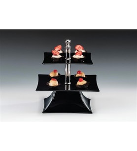 POLYCARBONAT TEPSİLİ 2 KATLI TEŞHİR STANDI(20-25 CM )