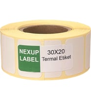30X20 Mm Termal Etiket, Barkod/Adres/Kargo Termal Etiketleri, Zebra Diğer Yazıcılarla Uyumlu