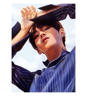 Taehyung Tablo Ahşap Poster Dekoratif Kod5059